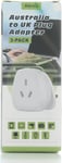 Aieve Australia to UK Plug Adapter,AUS NZ to UK Power Plug Adaptor,UK Converter