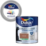 Ma Couleur Sur-Mesure par Dulux Valentine – Peinture Intérieure Murs, Plafonds, Boiseries - Palette Intemporelle, Cuisine & Bain Satin, Chocolat, 0,75 L