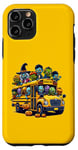 Coque pour iPhone 11 Pro School Bus Halloween Creepy Witch Zombie Monster Horror Fun