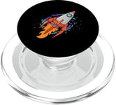 Exploration de galaxies lointaines dans un vaisseau spatial PopSockets PopGrip pour MagSafe