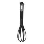 Fackelmann PRO Egg Whisk, Multi Functional Food Whisk, PBT Function Head, Soft Touch Handle, 30x6.5x6.5cm, Black & Grey