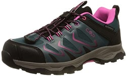 CMP Kids BYNE Low WP Outdoor Shoes Chaussures de Marche, Lake Purple Fluo, 29 EU