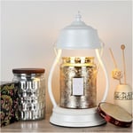 Lampe Chauffante pour Bougie Parfumée, Luminosité Réglable Ht. 16 cm clara 502 Ampoule GU10 230V à Variateur D-work Blanc