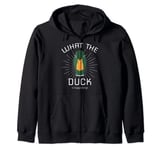 What The Duck Is Happening - Funny Ducks Zip Hoodie