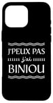 Coque pour iPhone 16 Pro Max Bretagne Je peux pas j'ai Biniou Idée cadeau Humour Breton