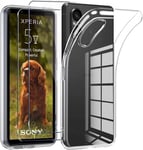 Étui Antichoc Silicone 2 Protecteurs D'écran En Verre Trempé Pour Sony Xperia 5v - Transparent