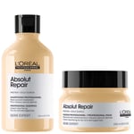 Absolut Repair Shampoo & Rinse Off Mask Bundle Set for Dry & Damaged Hair