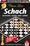 Schmidt Spiele- Jeu stratégique Ligne Classique-Échecs avec des Figures Extra Larges, 49082, Taille Unique