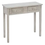 Atmosphera Créateur D'intérieur - Console 2 Tiroirs 'Charme' 80cm Naturel