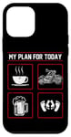 iPhone 12 mini Classic Motorcycle Biker Plan For Today Coffee Beer Case