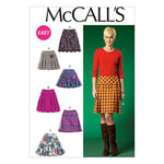 McCall's Patterns MC7022, Jupes pour Femme, Tailles, Blanc, E5 (42-44-46-48-50)