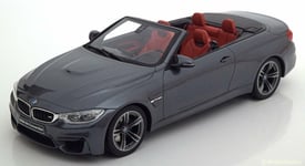 BMW M4 F83 2018 CONVERTIBLE GREY METAL GT SPIRIT GT081 1/18 RESINE RESIN 2000 PC