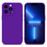 Coque pour Apple iPhone 12 PRO en FLUID VIOLET FONCÉ Housse de protection Étui en silicone TPU flexible - Neuf