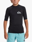 Quicksilver Kids' Everyday Collection UPF 50 Short Sleeve Surf T-Shirt, Black