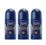 Nivea Men Stress Protect Roll-On Deodorant Anti-transpirant 50ml 3, 6 Pack