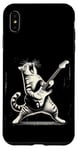 Coque pour iPhone XS Max Guitare chat à bascule jouant hilarant Kitty Cat Guitarist