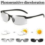 Män Fotokromatiska Solglasögon Som Kör Sportglasögon Black Frame Photochromic Lenses 3 Pack