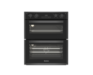 Blomberg ROTN9202DX 59.4cm Built-Under Electric Double Oven - Dark Steel