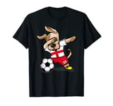 Dabbing Dog England Soccer Fans Jersey English Football T-Shirt