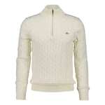 GANT Cotton Cable Half Zip Herr