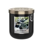 HEART & HOME - Bougie parfumée à base de cire naturelle de soja pour la maison - Petite jarre Eau vive et sous-bois - Durée de combustion 30h - Cadeau, décoration et parfum pour la maison