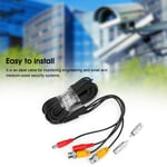 4Pcs Bnc Video Power Cable Cctv Wire Cord Security System Accessories(10M )