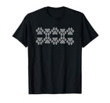 In My DNA Dog Paw Print DNA Helix T-Shirt