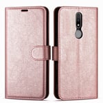 Case Collection Premium Leather Folio Cover for Nokia 2.4 Case (6.5") Magnetic Closure Full Protection Book Design Wallet Flip with [Card Slots] and [Kickstand] for Nokia 2.4 Phone Case