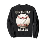 It's My 2nd Birthday Baseball 2 Year Old Boy Girl Sweatshirt