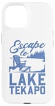 Coque pour iPhone 15 Je m'enfuis vers le lac Tekapo