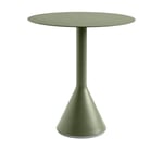 HAY - Palissade Cone Table - Olive - Ø70 cm - Matbord utomhus - Ronan & Erwan Bouroullec - Grön - Metall