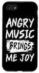 Coque pour iPhone SE (2020) / 7 / 8 La musique en colère m'apporte de la joie Metal Heavy Death Punk Rock Hard