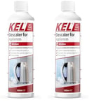 KEL - Descaler for Appliances, Kettle Descaler, Coffee Machine Descaler & Washing Machine Cleaner, Effective Limescale Remover - 500ml (Pack of 2)