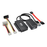 TRIPP LITE USB 3.0 SuperSpeed to SATA/IDE Adapter 2.5/3.5/5.25" Hard Drives - Diskkontroller - SATA 6Gb/s - USB 3.0