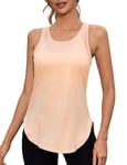 Gyabnw Débardeur de Sport Femme Léger et Confortable Tee Shirt sans Manches Yoga T-Shirt Fitness Respirant et à Séchage Rapide