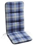 BEST 05081571 Coussin pour Chaise à Dossier Haut Bleu 80 x 43 x 5 cm