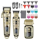 VGR Cordless Hair Clippers Beard Trimmer Electric Razor Foil Shaver Grooming Kit