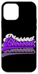 Coque pour iPhone 12 mini Graphique violet So So Blessed Purple Graphic