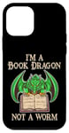 Coque pour iPhone 12 mini Je suis un dragon de livres, pas un ver, un amateur de livres, un nerd