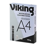 Viking A4 Coloured Paper Lilac 80 gsm Smooth 500 Sheets