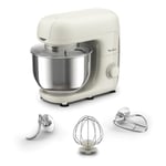 Moulinex - Bake Essential Robot pâtissier, Bol 4.8 l, Kit de pâtisserie, 800 w, Noir QA160110