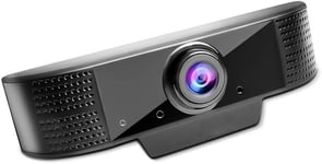 Webcam 1080P Full HD,Webcam pour PC Portable Web Cam USB Streaming avec Grand Angle,Auto Fous pour Skype, FaceTime, Hangouts,Mac/Portable/Tablette