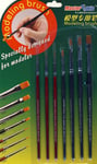 Trumpeter Hobby Brush Set Details Area Wash Drybrush Special for Model Making