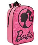 Childrens Kids Girls Pink BARBIE Backpack School Bag Rucksack Character A4 Bag