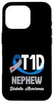 Coque pour iPhone 16 Pro Sensibilisation au diabète de type 1 T1D Neveu