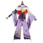 Game Genshin Impact Raiden Shogun Cosplay Dräkt Baal Cosplay Kostym Sexig Dam Kimono Uniform Rollspel Helt set Baal Cosplay XL