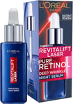 L'Oreal Paris Pure Retinol Serum, Revitalift Laser Deep Anti-Wrinkle Retinol Nig