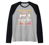 Quilting Knitting Crochet Sewing Machine Fabric Crafting Raglan Baseball Tee