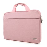 YXLILI Laptop Sleeve 14 inch Computer Case for Laptop Protective Case with Handle Soft Lining Padded for 13-13.3 inch MacBook Pro Air Acer ASUS HP Lenovo Dell Chromebook (Pink, 14 Inches)