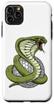 Coque pour iPhone 11 Pro Max Cobra Snake Balle de golf Mascotte de l'équipe de sport